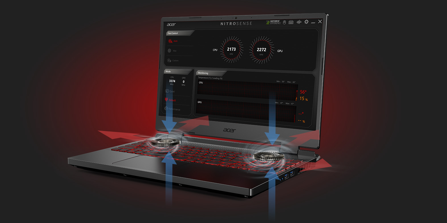 Acer Nitro 5 AMD Ryzen 5 6600H 17.3 8GB 512B Nvidia RTX3050Ti DOS 6